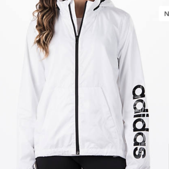 adidas jacket women white
